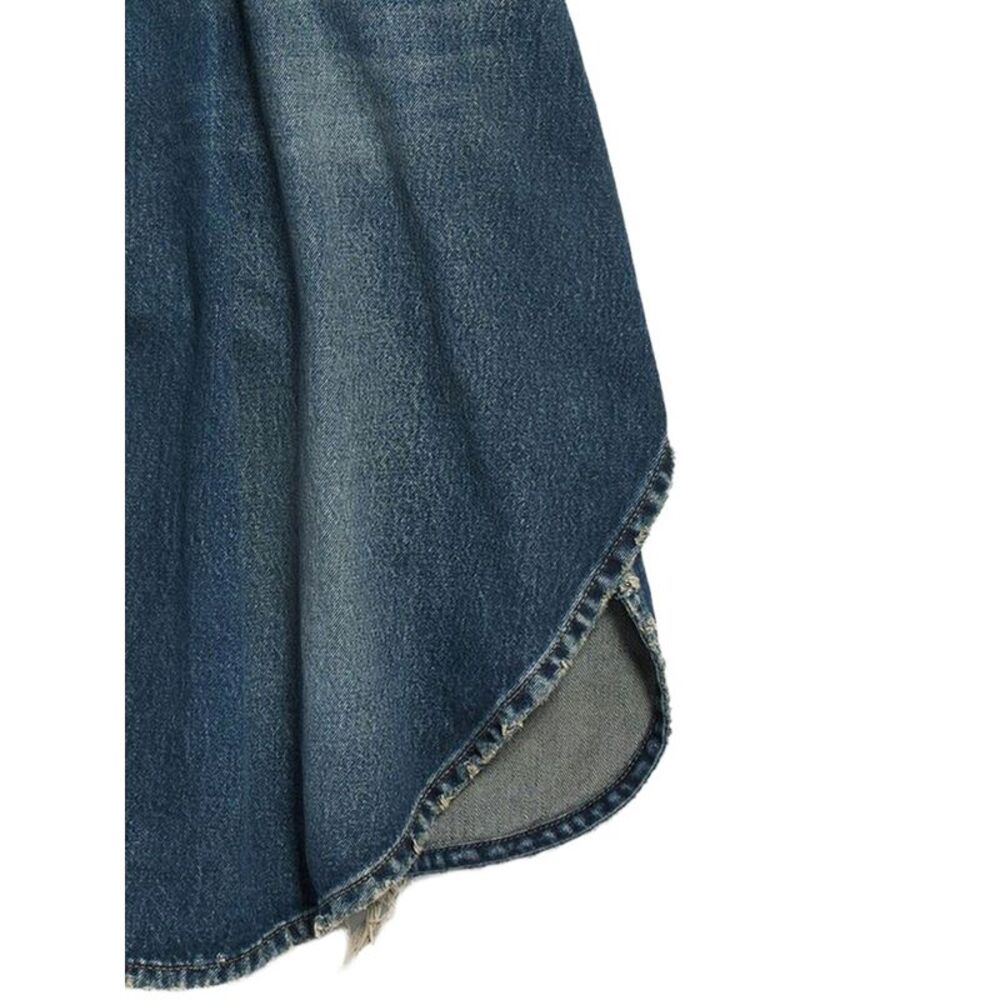 Balenciaga Women Denim Cotton Bermuda Shorts - Picture 2 of 2